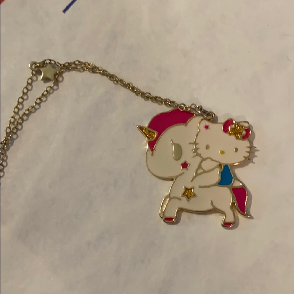 Tokidoki x hello kitty unicorno necklace